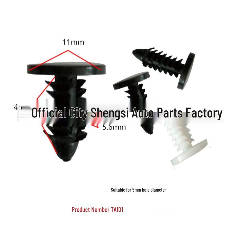Trunk Heat Insulation Rivet Clips - Nylon Buckles for Car Headliner Trim Panel Installation