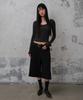 Daibeuinumeon W Washed Cotton Burmuda Pants (Black)