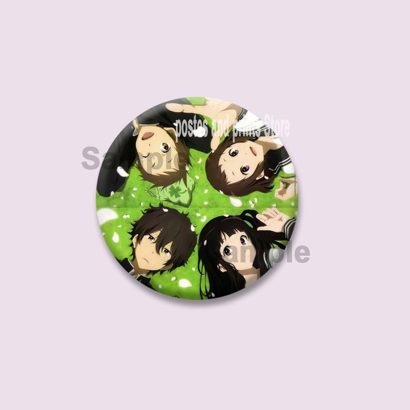 Cute Anime Hyouka Enamel Pins Clothing Bag Hat Jewelry Accessories Cartoon Round Brooch Eru Chitanda Animation Badge Toys Gifts