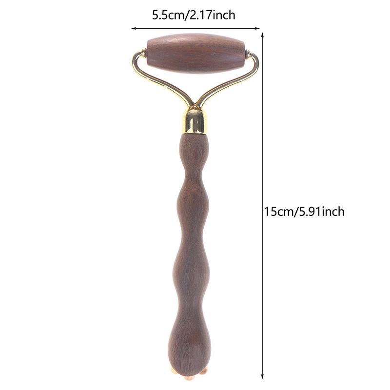 

Sandalwood Facial Roller Massager – For Lifting, Tightening, and Deep Tissue Massage on Face, Neck, Legs, and Back