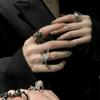 Punk Spider Ring Zinc Zinc Alloy Finger Ring Retro Open Ring  Women Jewelry