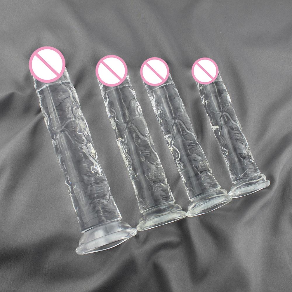 Strong Suction Cup Jelly G-spot Dildo Huge Lifelike Penis Dick Anal Female Sexy Products Sex Toys