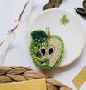Sada pro vyšívání korálkových dekorací na přírodní umělecké plátno Abris Art Fruits