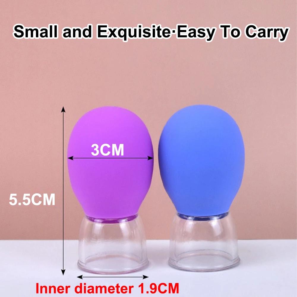 Silicone Face Massager Vacuum Eye Skin Face Lifting Facial Cups Anti Cellulite Jar Anti-Wrinkle Cupping Therapy Beauty Tool