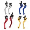 New 2Pcs Motorcycle Clutch Brake Handle Drum Lever Modified Horn Adjustable Hand Lever Motorcycle Accessories Aluminum Alloy