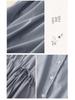 Xinxing 2025 Summer Cotton Linen Retro Short Sleeve Mid-Length Shirt Dress for Women