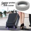 Contoured Silicone Cover Luggage Wheel Covers Mute Anti-scratch Suitcase Protector Protection Castor Sleeves for Traveling Easily Identifiable