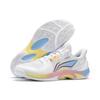 Li Ning Sports Удобные Универсальные Амортизирующие Кроссовки для Бадминтона с Низким Верхом Унисекс Стандартные-Белые AYTV013-1