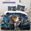 Beagle Pattern Bedding Home Decoration Birthday Gift (1 * Duvet Cover + 2 * Pillowcase, Without Core)