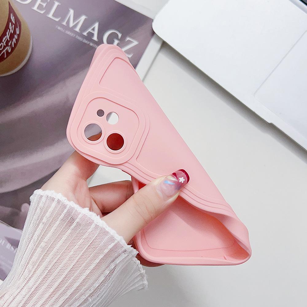 Silicone Phone Case For iPhone 11 6s SE 2020 16 7 8 Plus 13 15 14 Pro Max 12 XR Wave Shockproof Soft Love Heart Cover Funda