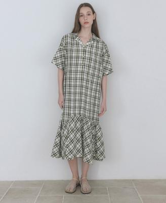 Raphael Sorob Check Long Dress