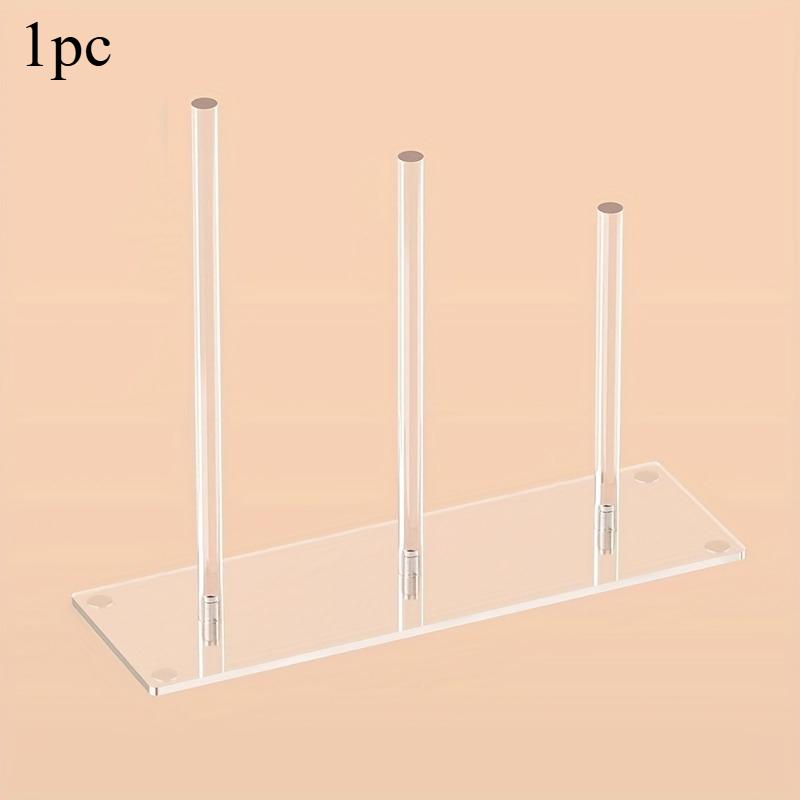 1 шт Акриловый органайзер для лент для волос Многоцелевой стеллаж для хранения колец для волос и украшений Стеллаж для демонстрации ниток для волос Прозрачный стеллаж для ободков 1pc 2460₽