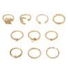 Voll geschliffene Diamantringe, Schmuckstil Sternschmuck Damen Nische Leichter Luxus Ring Set Zubehör