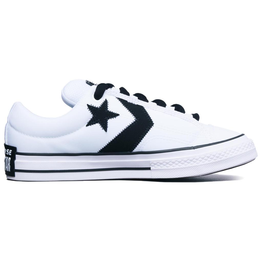 Converse Puff Player Comfortable Versatile Slip Resistant Durable Low Top Skate Shoes Unisex Sneakers White Black A14721C