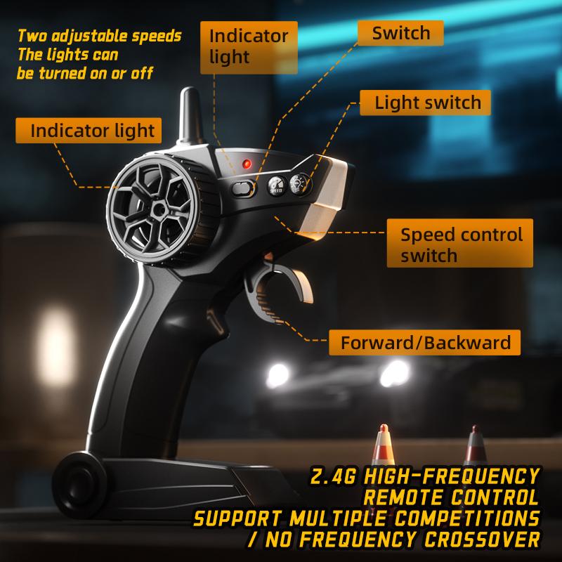 2026 Professional 1/24 RC Car 2.4G High Speed Drift 4WD Remote Control Car with Led Light Radio Controlled Racing Model Boy Toy Best Gifts with Handle