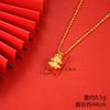 Vietnamese gold-plated necklace for women, long-lasting color, vintage heart-shaped imitation gold jewelry, copper alloy accessory, new clavicle