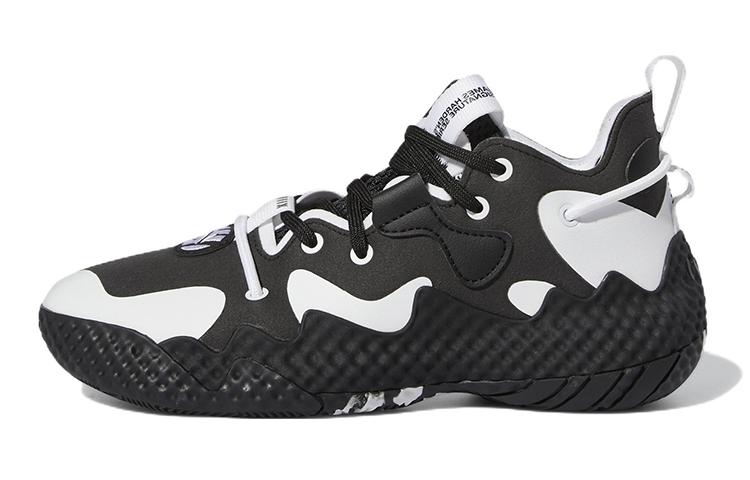 Adidas Harden Vol.6 Fabric Abrasion Resistant Low top Performance Basketball Shoes Black White GV8775 38
