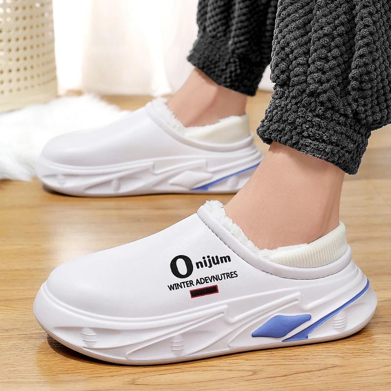 Hot Sale Men's Shoes Winter Platform Walking Slippers for Home Men Casual Slip-on Driving Lightweight Mans Slipper New Fashion