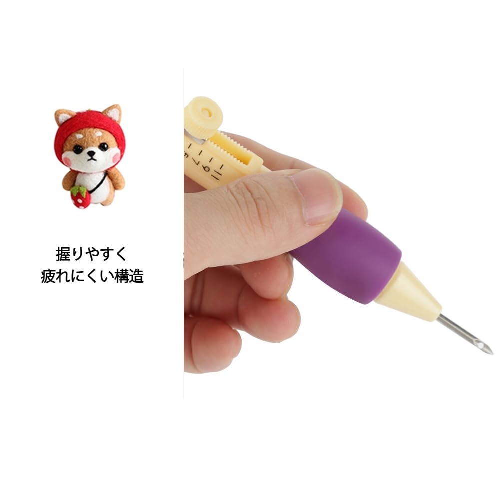 DIY Craft Embroidery Embroidery Punch Needle Punch for Needle Stitch Needle Embroidery Sewing Tool Embroidery Needle Punch Adjustable DIY Craft