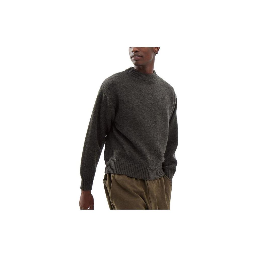 UNIQLO FW23 U Series Solid Color Crew Neck Pullover Knit Sweater Unisex sweater Dark-Brown 461068-38