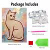 Animal Series Cat Pearl Painting Diy Handmade 5D Highvalue Hanging Living Room Decoration Painting