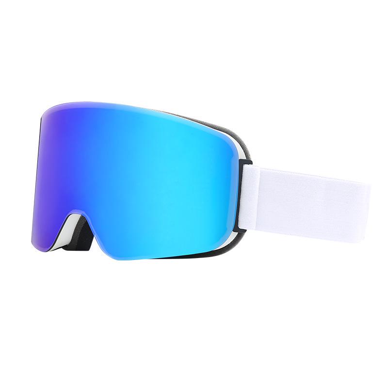 Cylindrical Double-Layer Anti-Fog Ski Goggles for Myopia & Snow Blindness Protection