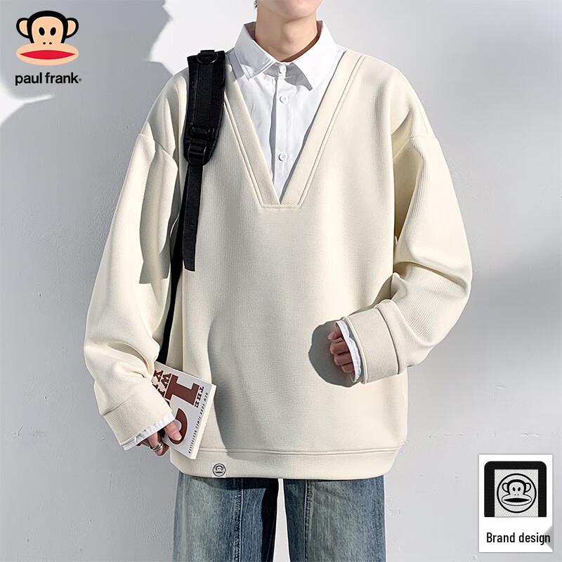 Paul Frank Men s Faux Two-Piece Long Sleeve Sweatshirt 5XL 4829₽