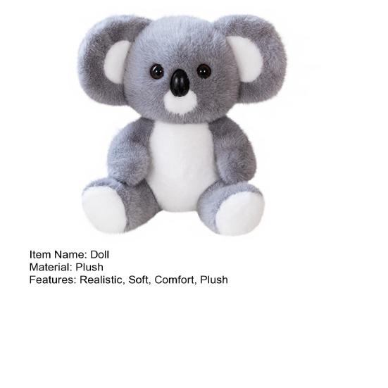 Realistic Koala Plush Doll Huggable Stuffed Animal Sleeping Pose Koala Plushie Emotional Comfort Companion for Children