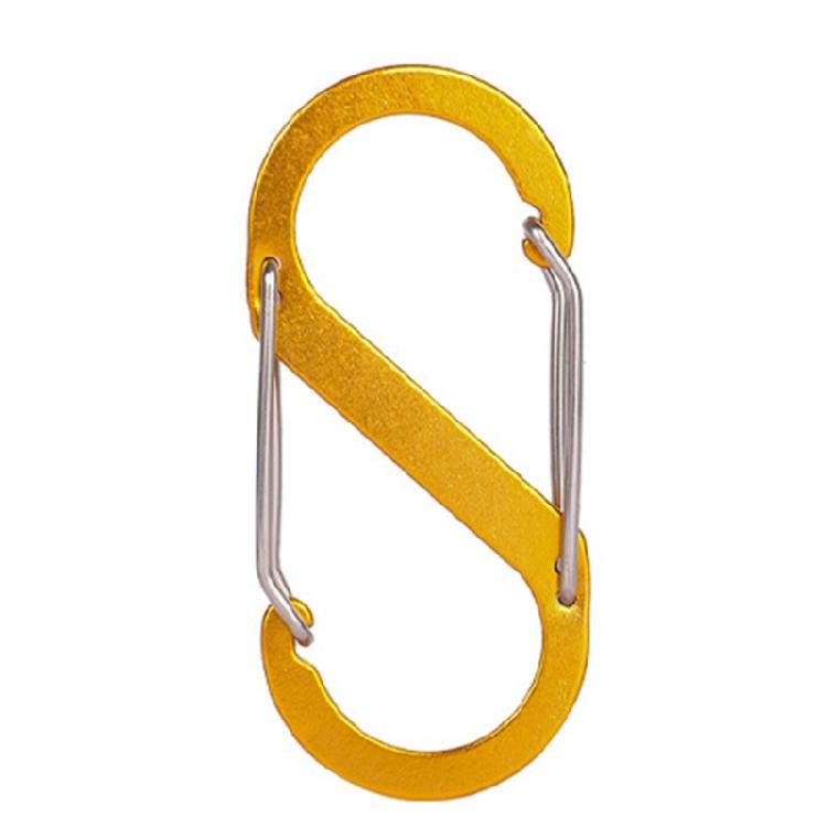 Aluminum Alloys S Shaped Carabiner Double Snap Hook AntiTheft Backpacks Buckle