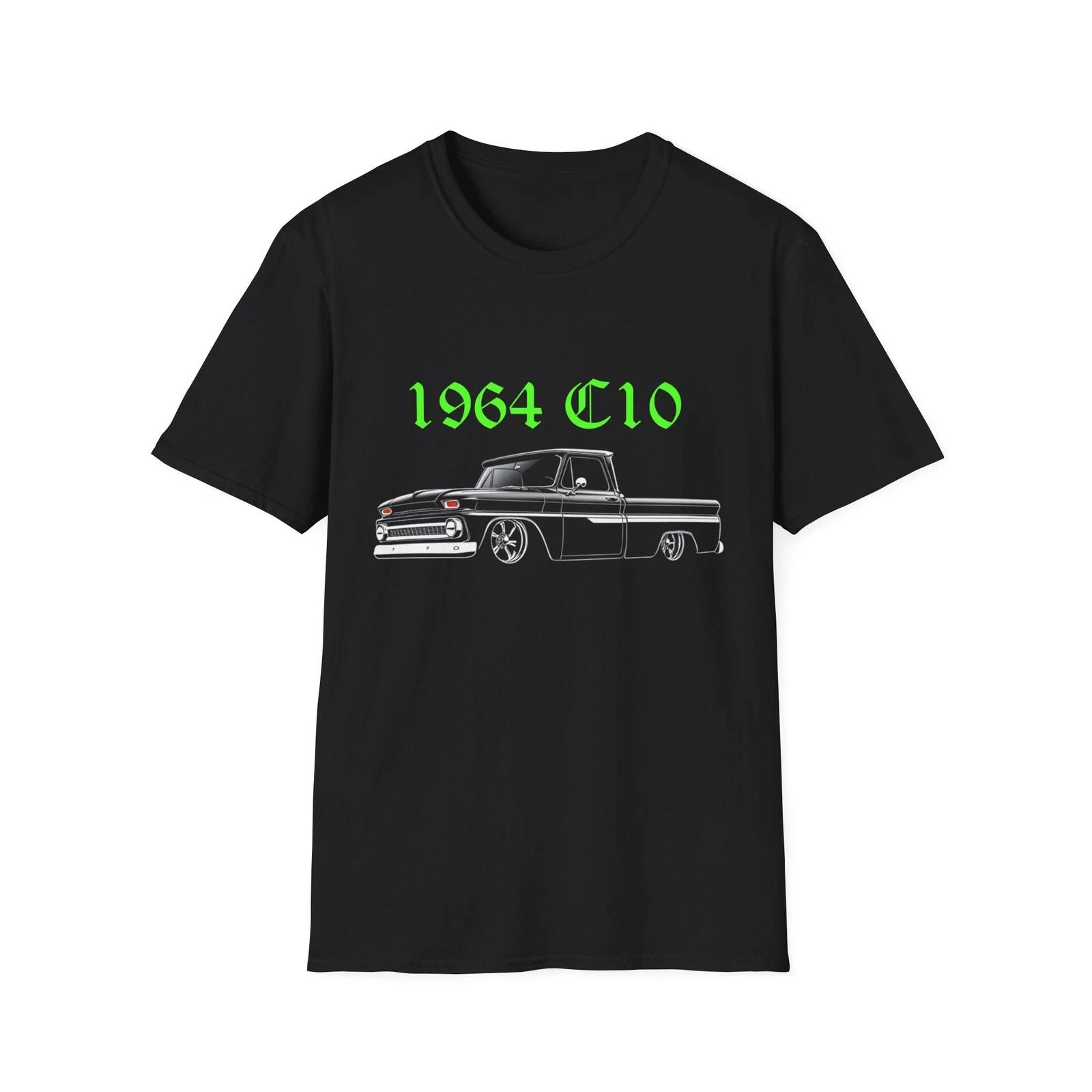 1964 C10 Slammed Truck T-Shirt | Lowrider Classic Pickup Old School Style XXXXL