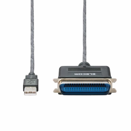 ELECOM ELECOM USB To Parallel Printer Cable 1.8m Graphite UC-PGT