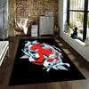 Elegant and Harmonious Koi Carp Rug Design Suitable for use as an anti-slip game mat for living room and bedroom sofas