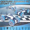 Gesture RC auto ručně ovládané kaskadérské auto pro chlapce ve věku 6–12 let, 4WD 2,4 GHz dálkové ovládání, senzor gest, autíčka Drift Twist s lehkou hudbou