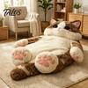 Adults Sleeping Bag Plush Cat Envelope Bag, Winter Slumber for Men Women, Durable Animal Nap Mat Sack Home Travel Comfortable