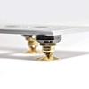 Flushbay Metal Speaker Adjustable for Audio Sound Improvement 4-Pack Spikes, Height, Speakers, (Gold)