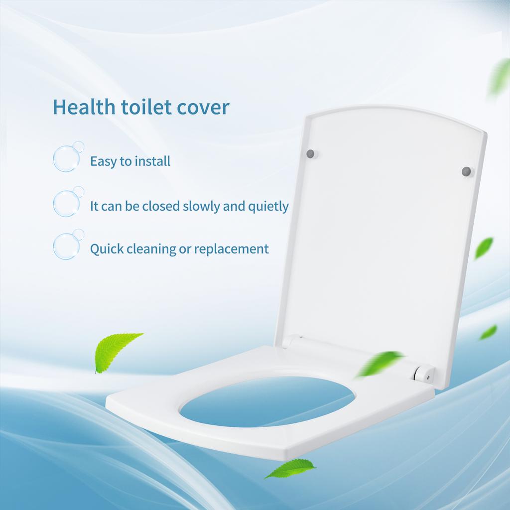 Square 03B-PP Material (width 34.5cm, Length 39-47cm) Thick Toilet Seat Cover for Household Use