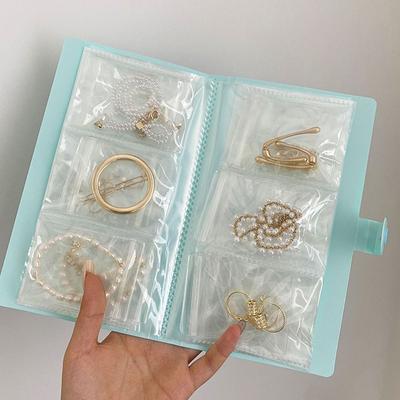 120/240 Grid Dustproof Anti-oxidation Photo Album Bracklet Display Organizer Jewelry Storage Book Bag