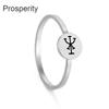 Dawapara Vintage Odin Symbol Ring Tribal Ancient Symbols Runes Wiccan Protection Amulet Finger Rings Stainless Steel Jewelry