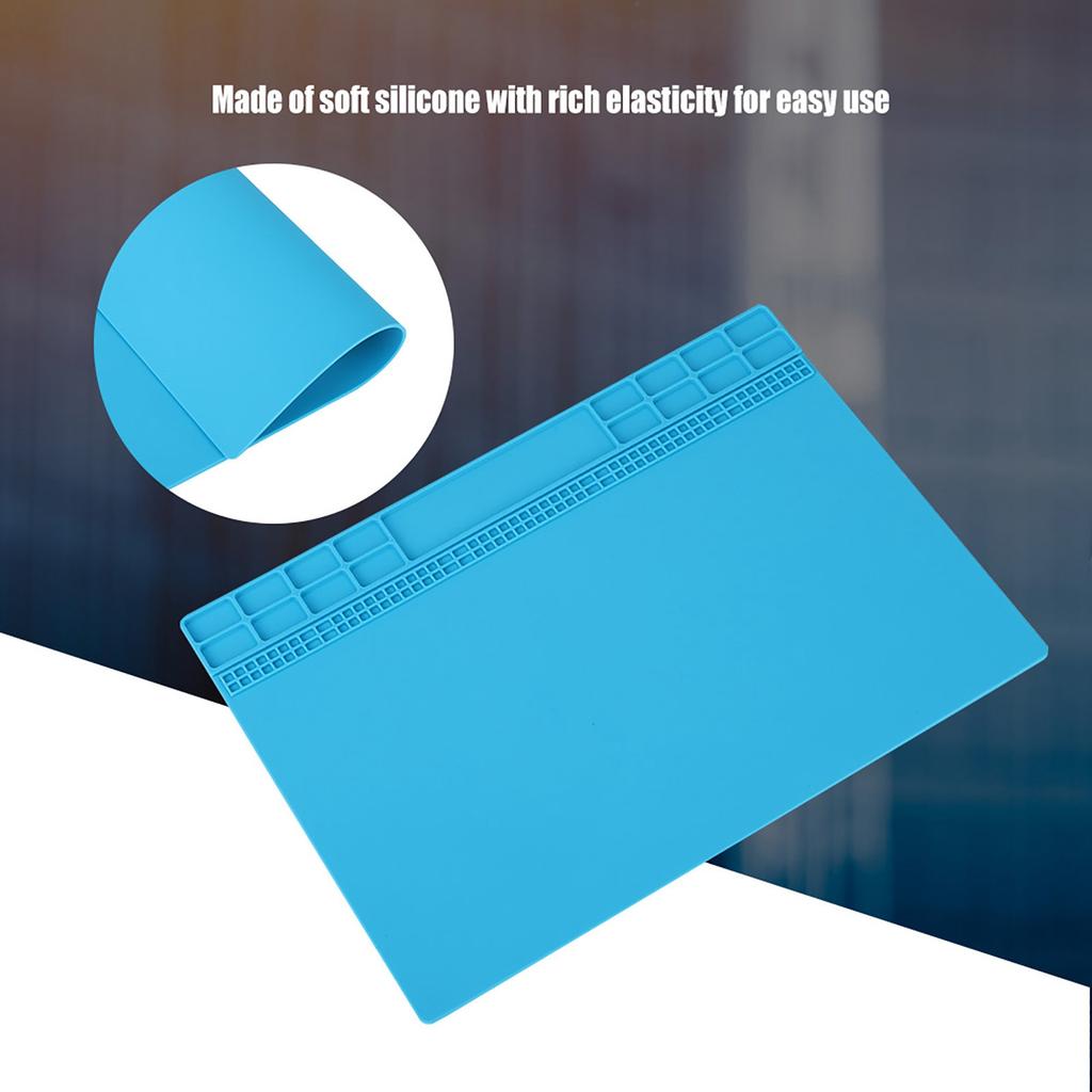 Heat Resistant Phone Computer Maintenance   Heat Insulation Pad Mat Gray