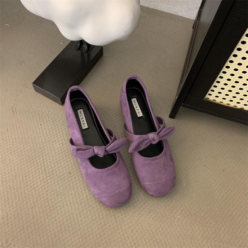 Fashion IPPEUM Mary Jane Shoes 2025 New Fashion Round Toe Ballet Flats Shoes For Women