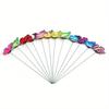 Single-Layer Butterfly Decorative Garden Stakes Home Decoration Vase Filling Garden Decoration Realistic 3D Butterfly Design