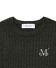 Mucent Jimmy Round Neck Crop Cable Knit (7 Colors)