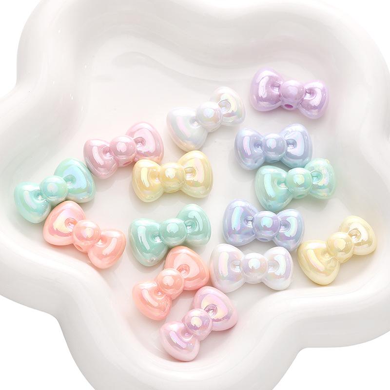 Acrylic AB Color Star Love Bow Bead Diy Handmade Beaded Bracelet Mobile Phone Chain Material