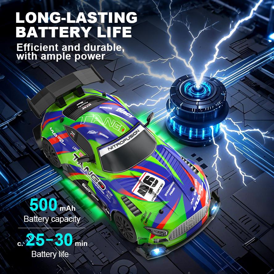 4WD RC Drift Car 1:24 2.4GHz Limited Edition - LED Lights Stunt Drift High-Speed Racing Car Boy Toy Gift