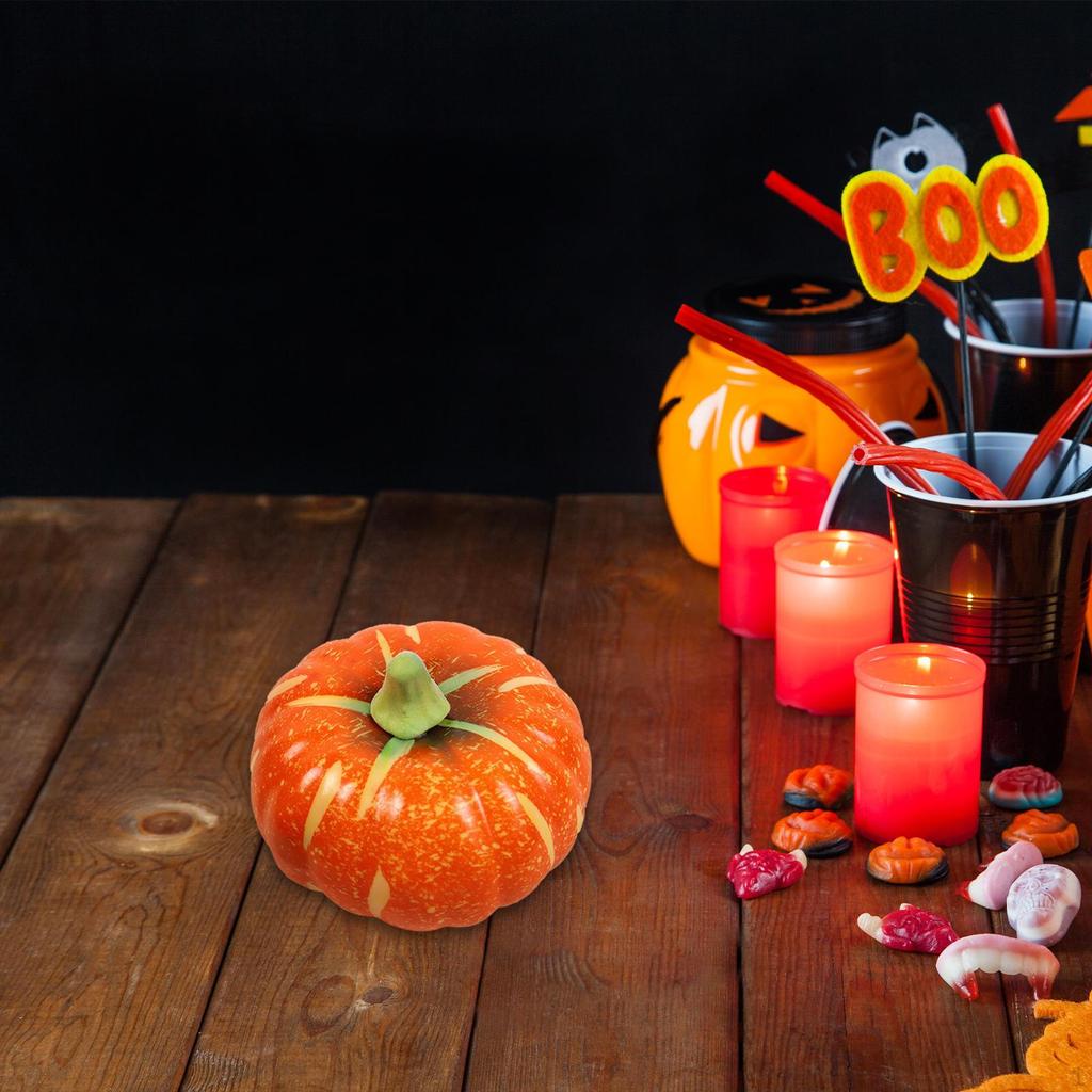 Artificial Foam Pumpkin DIY Crafts Halloween Decoration Fall Harvest Decorative for Festival