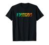 Disney Mickey and Friends Rainbow Silhouette Friends Text T-Shirt
