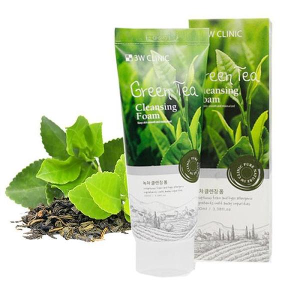 [OFL4L598] Green Tea Cleansing Foam Pure Natural Foam Cleanser (12129507)