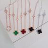Four-leaf Clover Necklace Accessible Luxury Design Clavicle Chain Birthday and Valentine's Day Gift for Girlfriend
