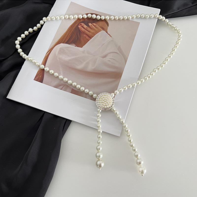 Sophisticated Waist Pearl Chain For Women With Elegant Designs And Details Rhinestone