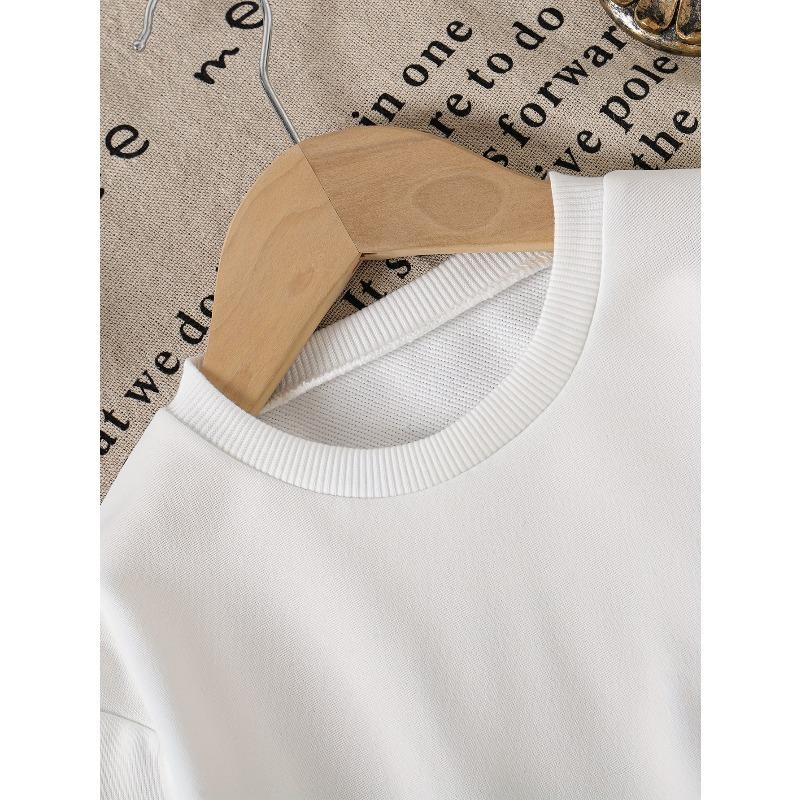 Kids Sweatshirt,Autumn Round Neck with Cute Carrot Pattern, Comfortable Casual Long Sleeve Top